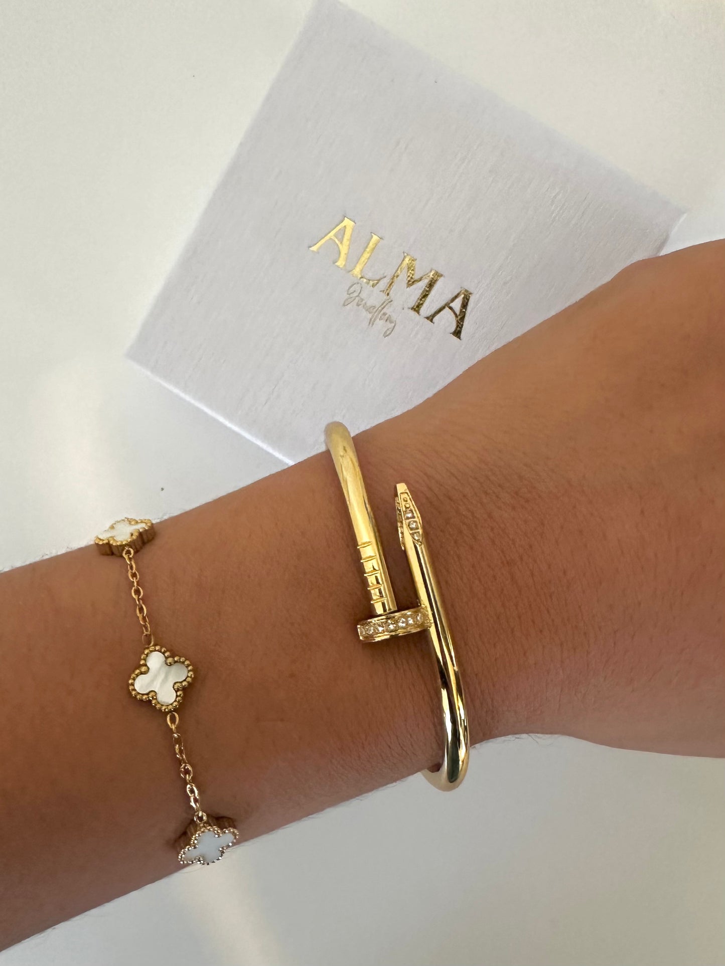 Bracelet Jonc Clou [ Diamanté ou Simple]