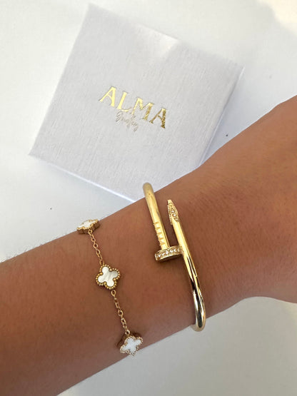 Bracelet Jonc Clou [ Diamanté ou Simple]