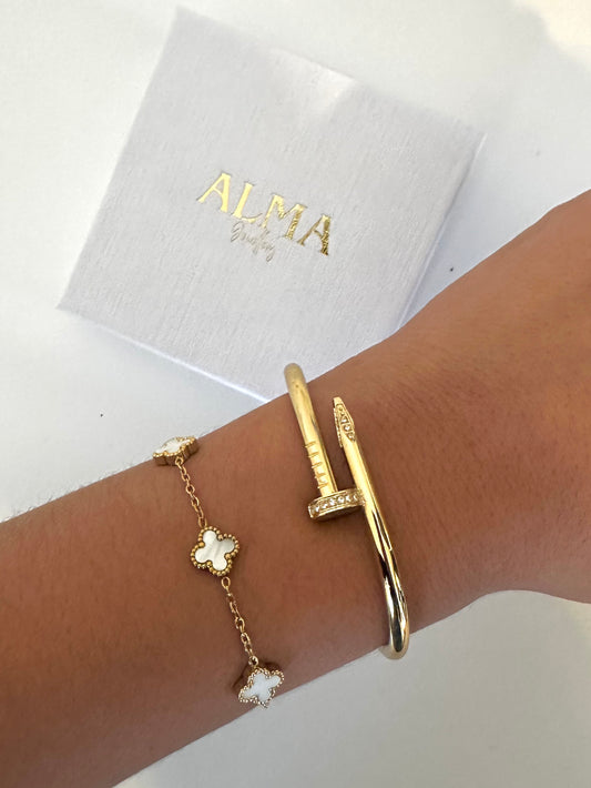 Bracelet Jonc Clou [ Diamanté ou Simple]